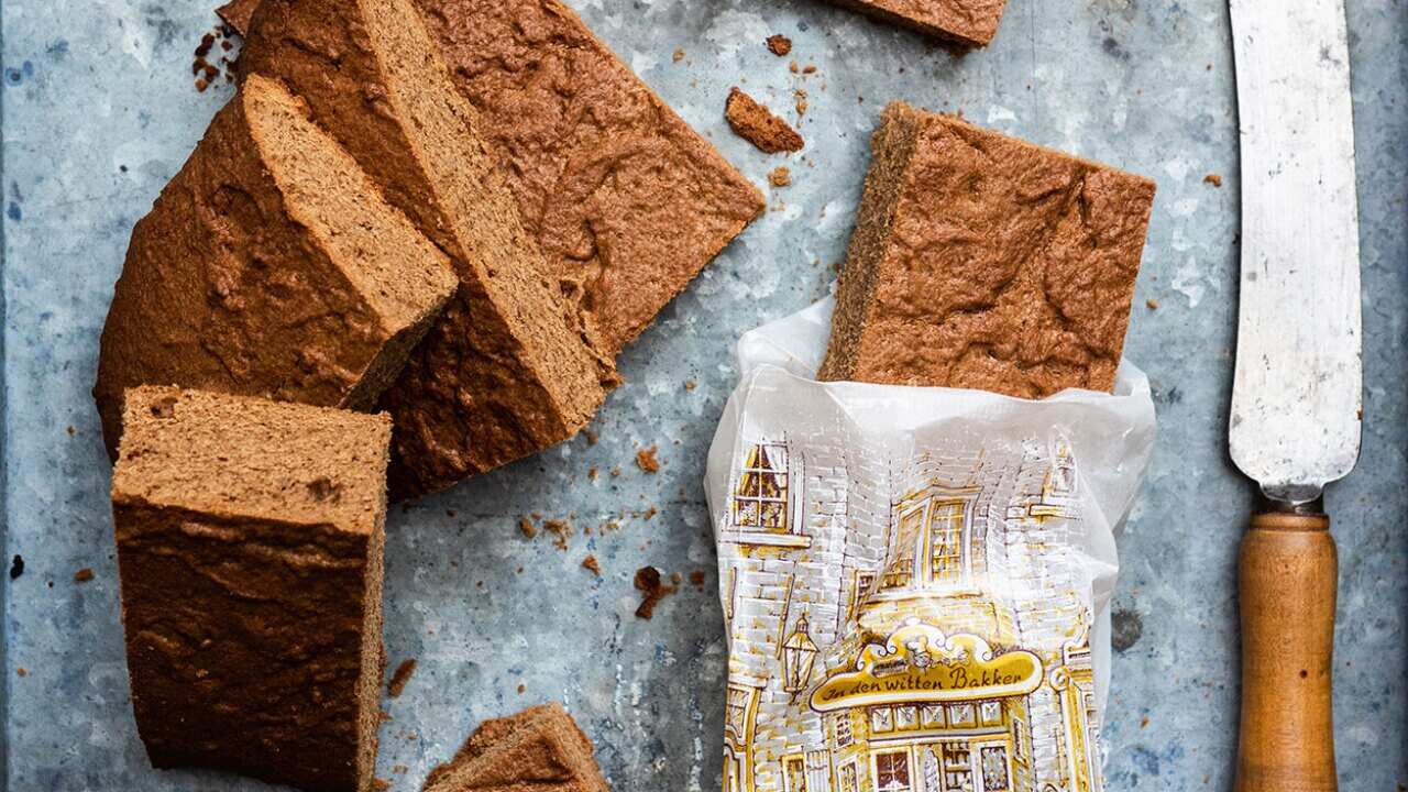 Tray-baked speculaas  also known as thick or dikke speculaas