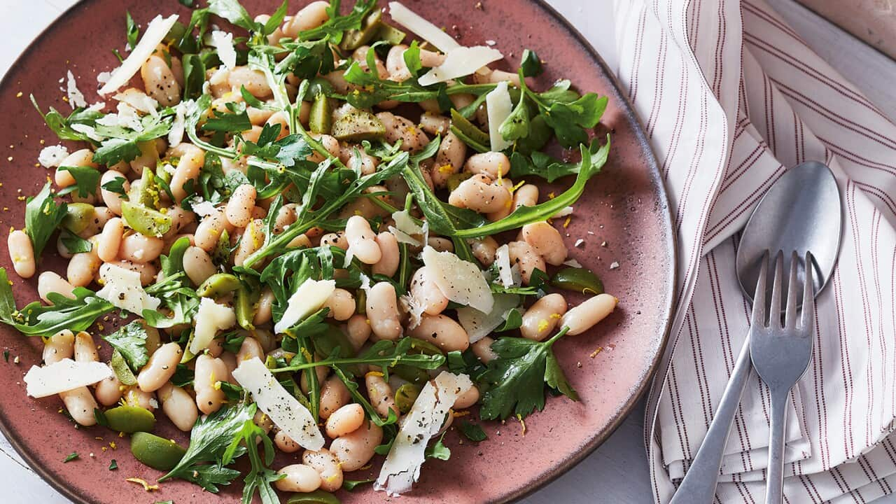 Gremolata bean salad