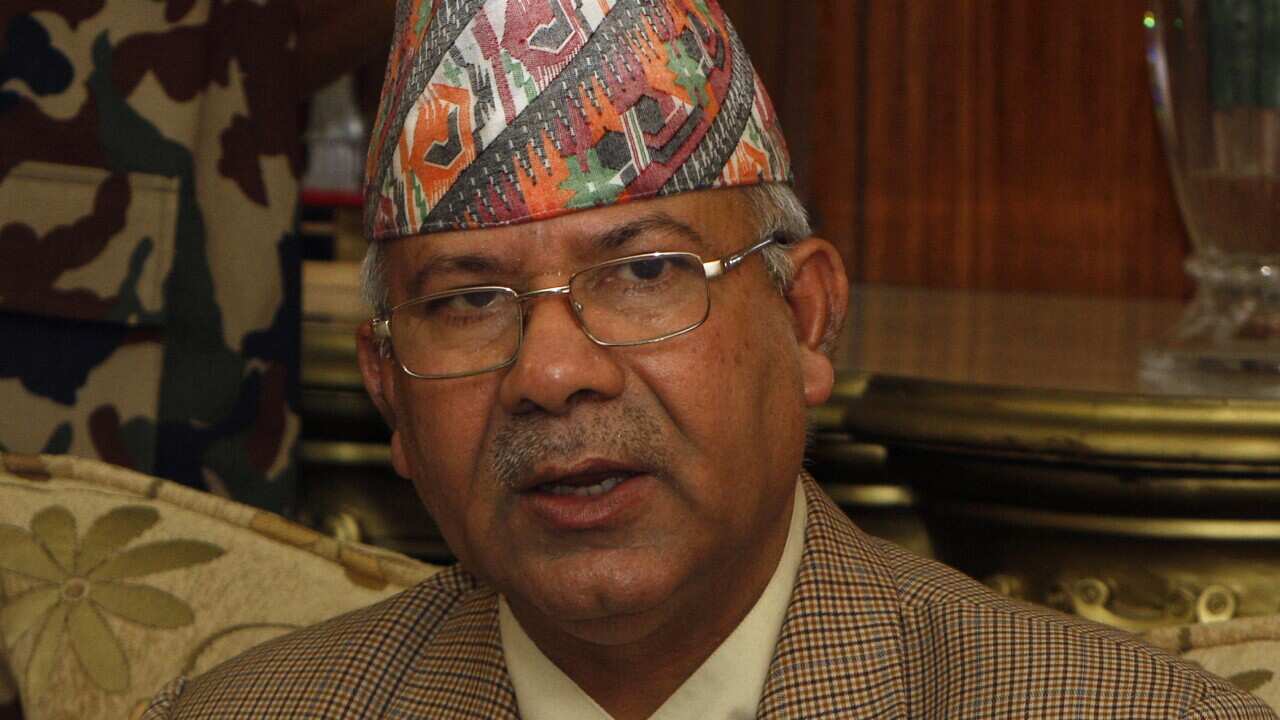 Nepal's former Prime Minister Madhav Kumar Nepal.