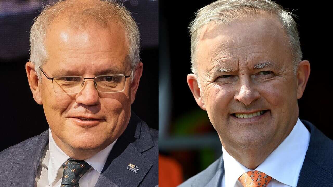 Scott Morrison (left) and Anthony Albanese.