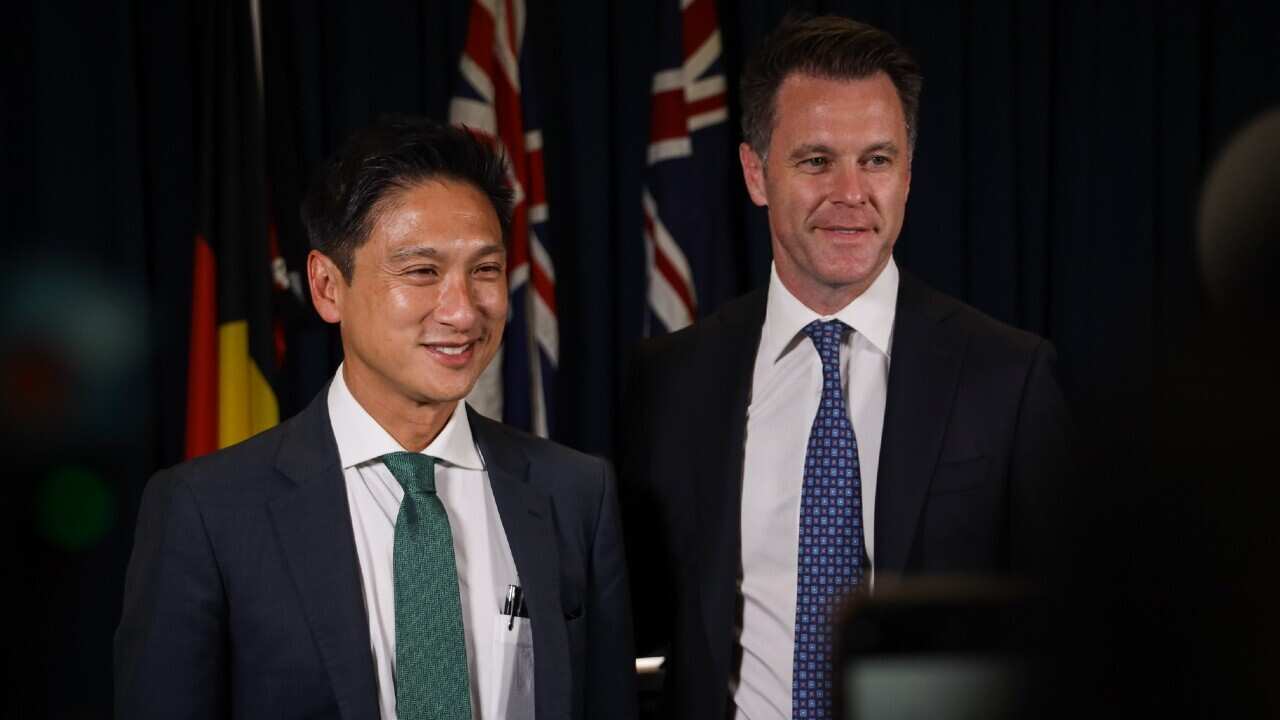 Jason Yat-Sen Li (Member for Strathfield) and Chris Minns (NSW Labor Leader)