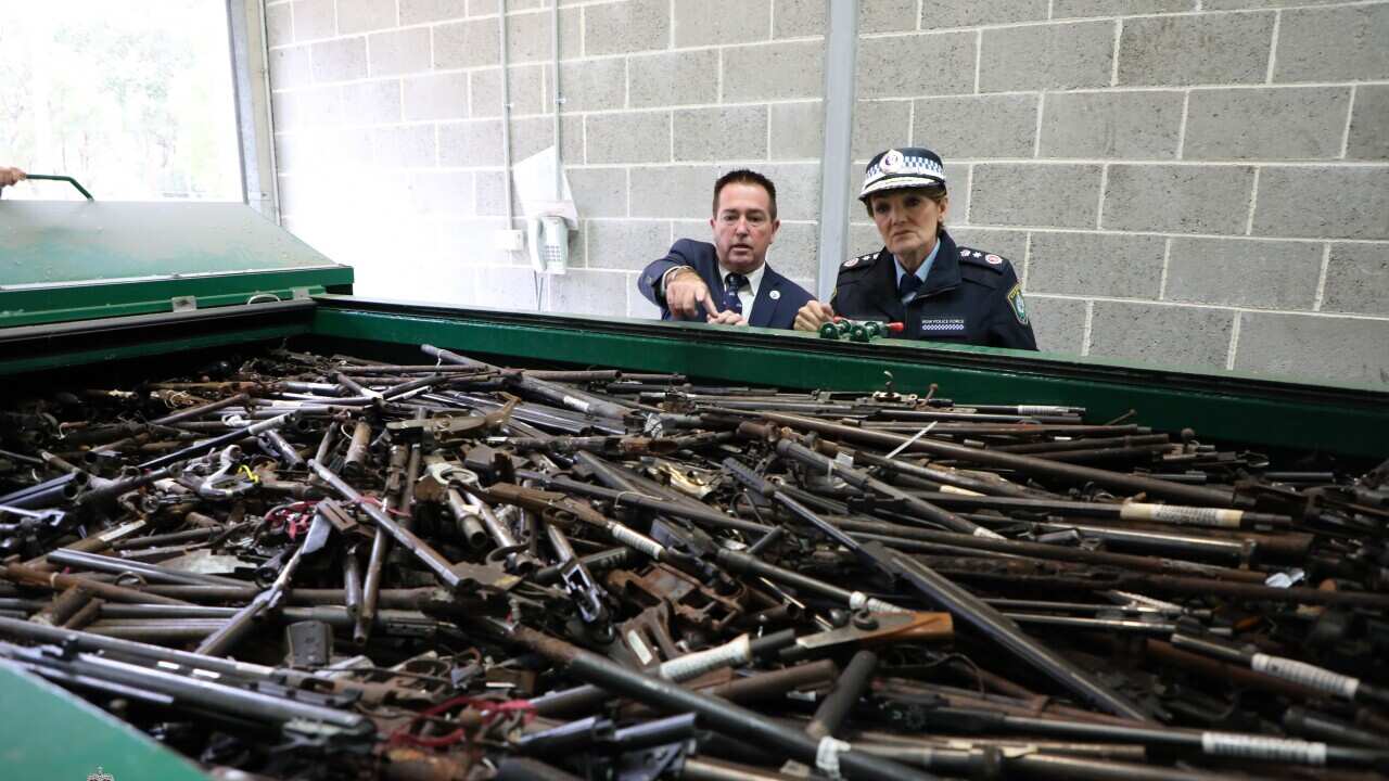 NSW Police destroy thousands of firearms in a month