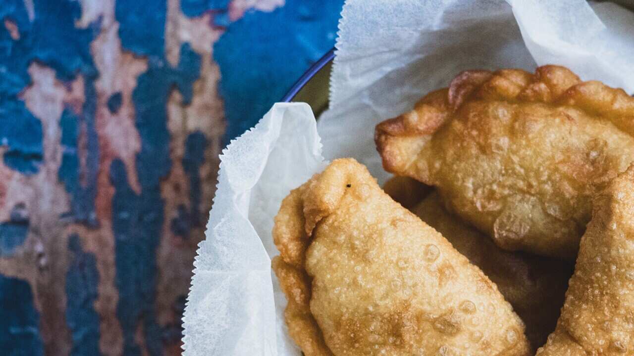 Creamy coconut gujjias 