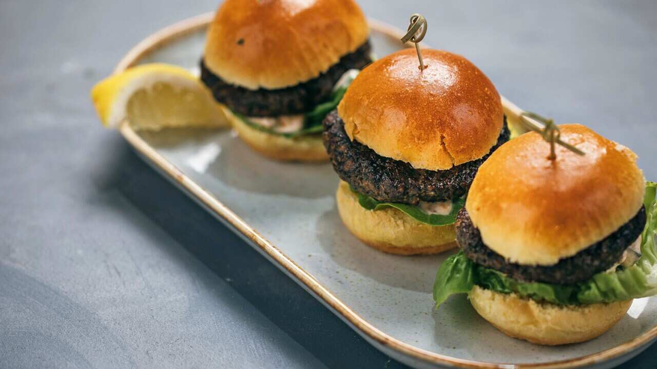 Lamb and mushroom sliders