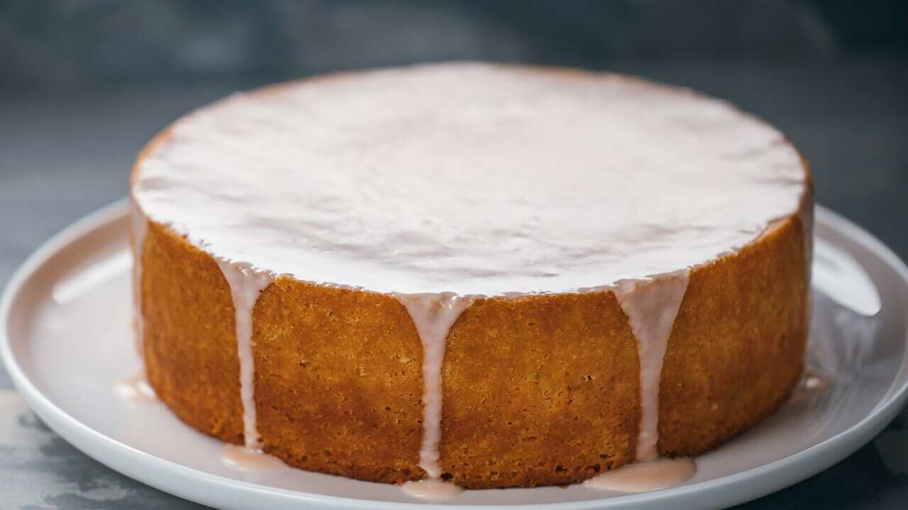 Lemon, lime and bitters drizzle cake