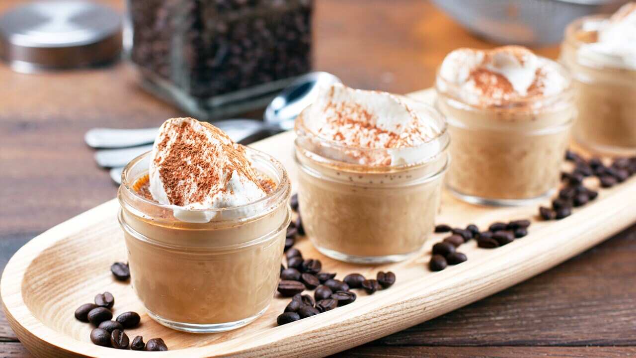 Coffee custard (caffè in forchetta) 