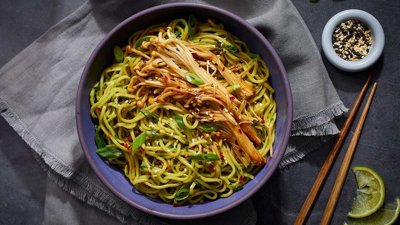 Ginger and spring onion noodles