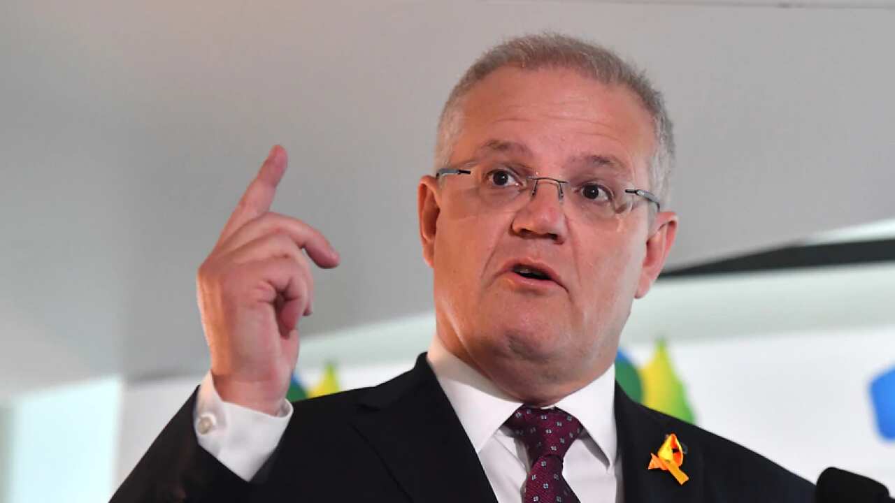 Prime Minister Scott Morrison at Parliament House in Canberra. Source: AAP