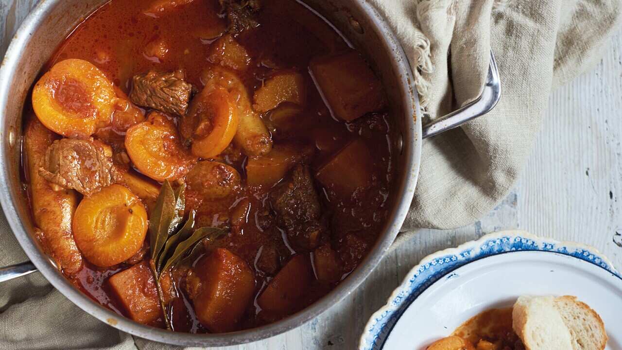 Beef and sweet potato stew