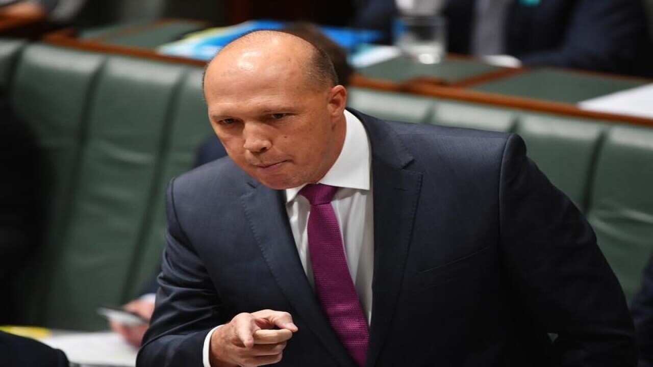 Peter Dutton during Question Time.