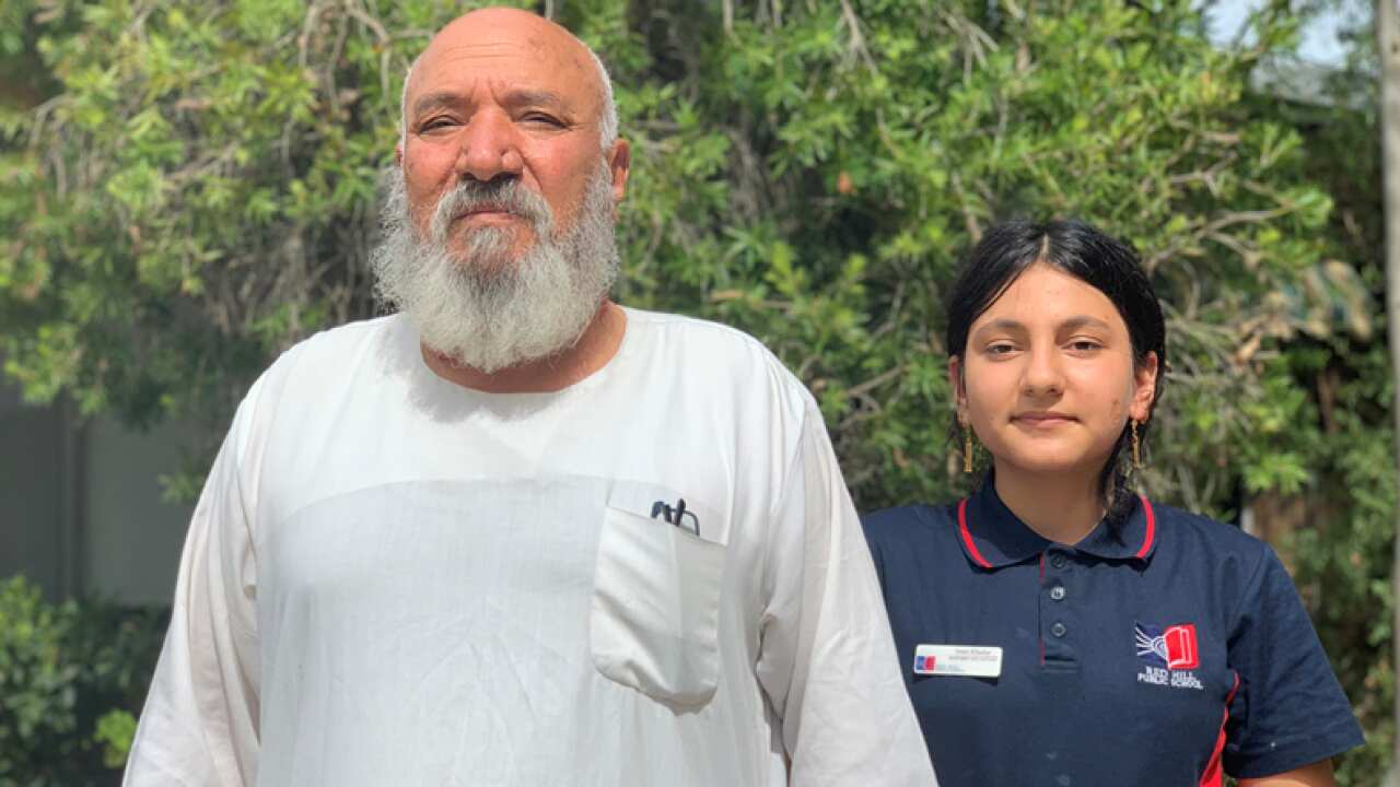 Shammo Silo and his daughter Iman.  