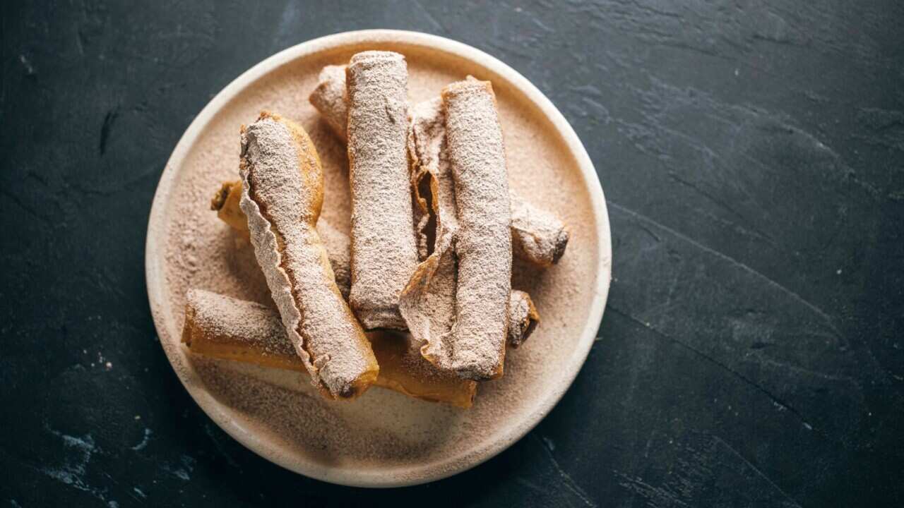 Ricotta and carob bastilla