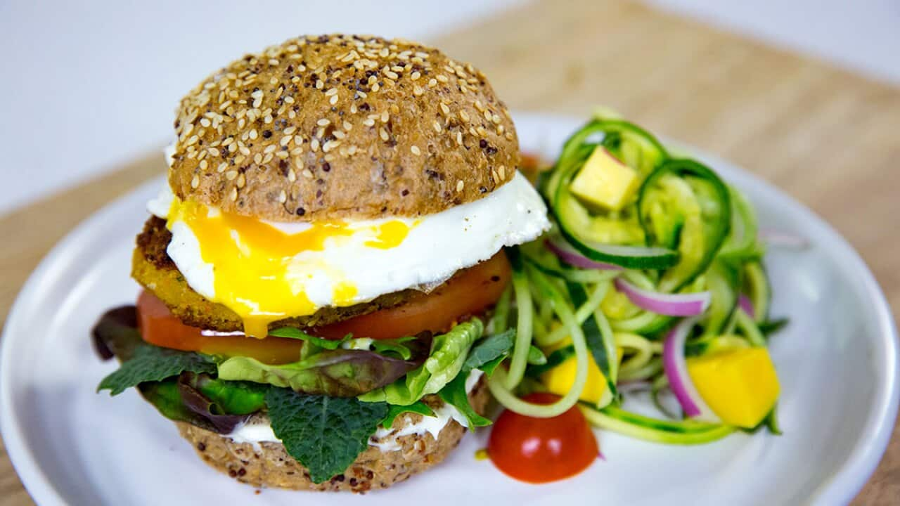 Chickpea burger