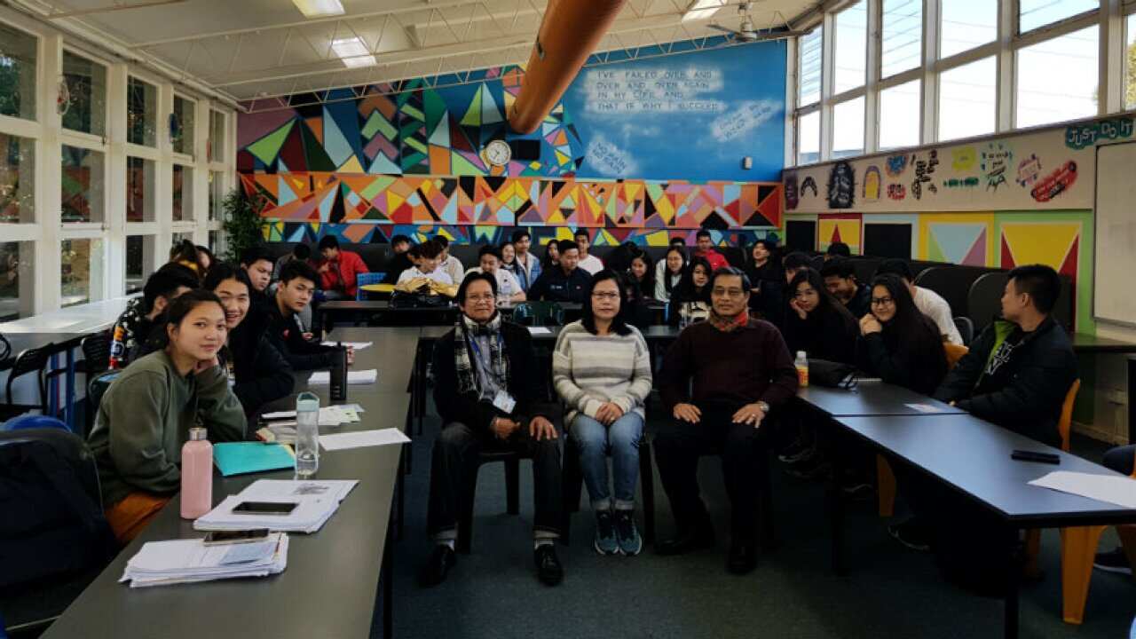 Teachers and students at VSL Westall