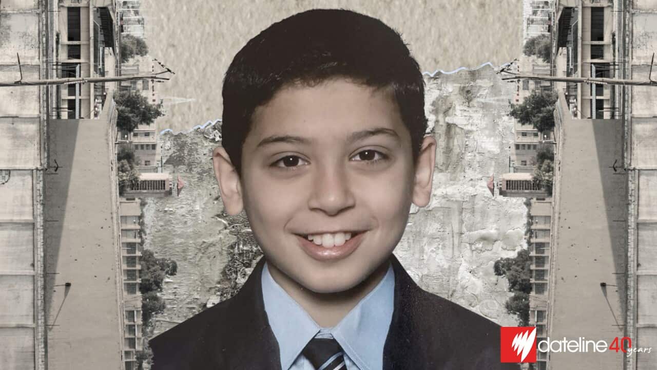 A portrait of a boy in school uniform