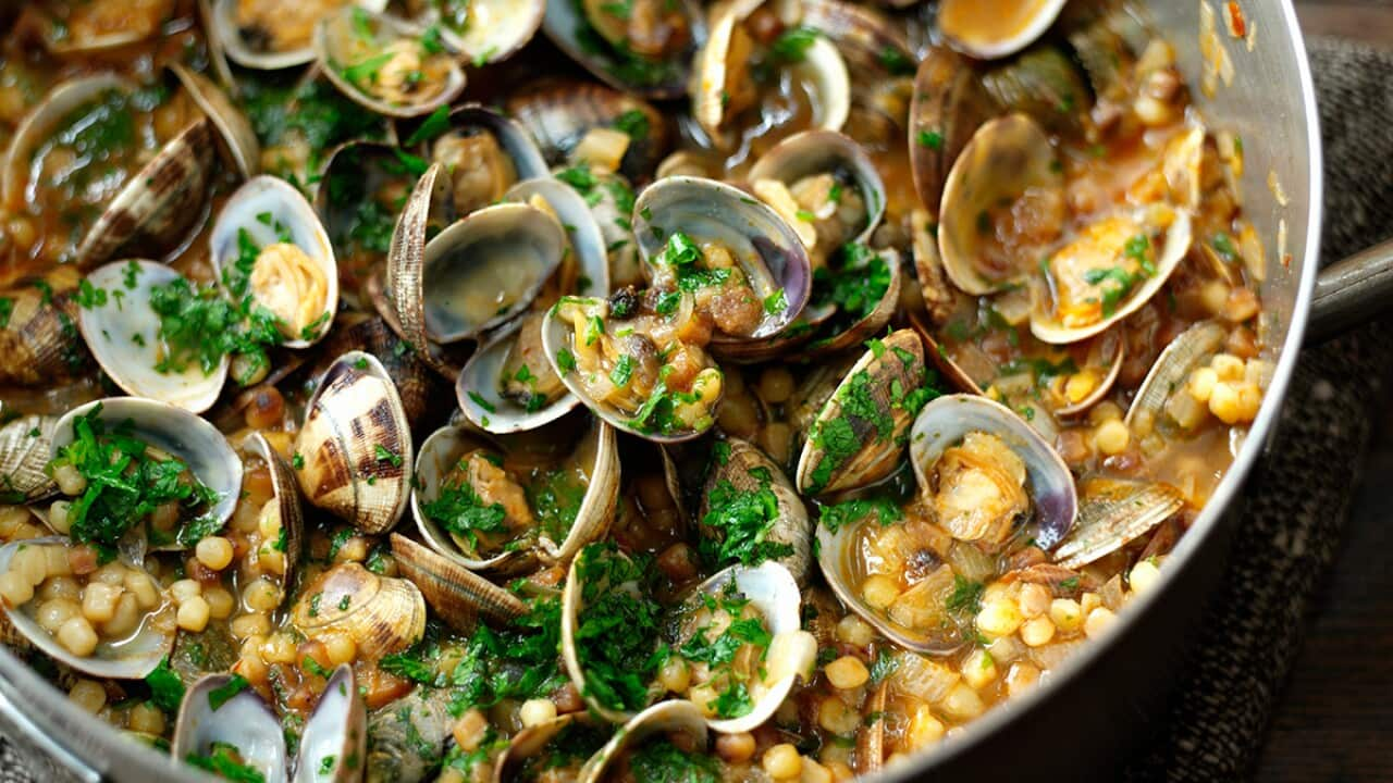 Sardinian couscous with clams