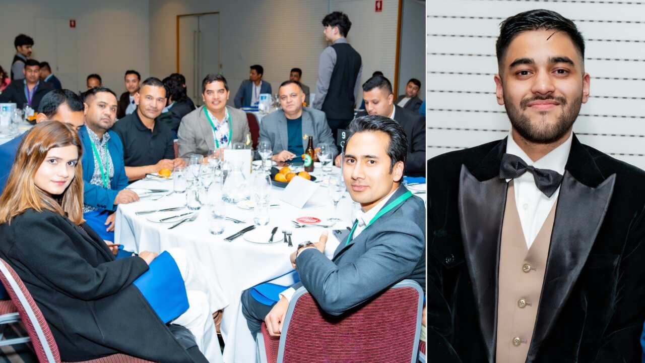Mohit Sirohi (R) is the head of the NRNA Australia Student Advisory Council.