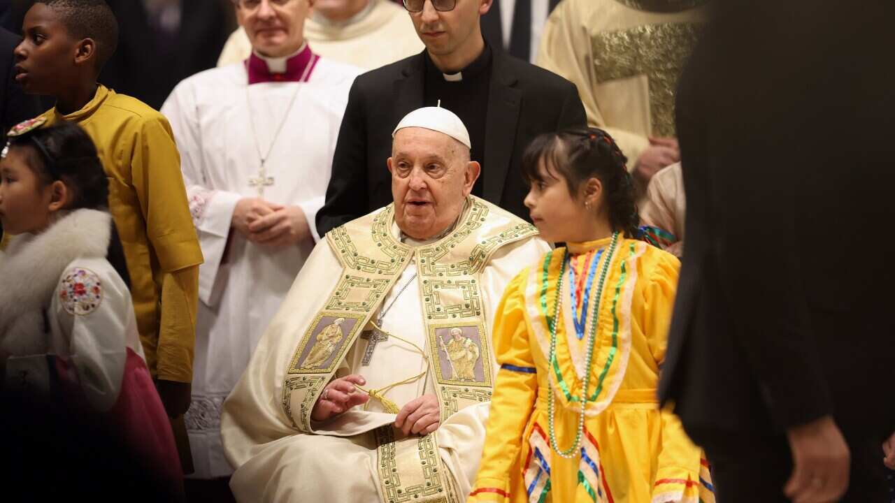 Pope Francis opens the Holy Door at St. Peter's Basilica in Vatican - 24 Dec 2024
