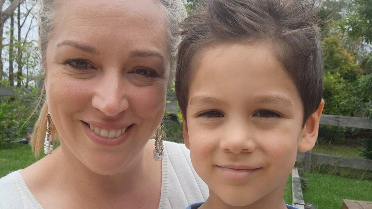 Kate and her four year old son Louie