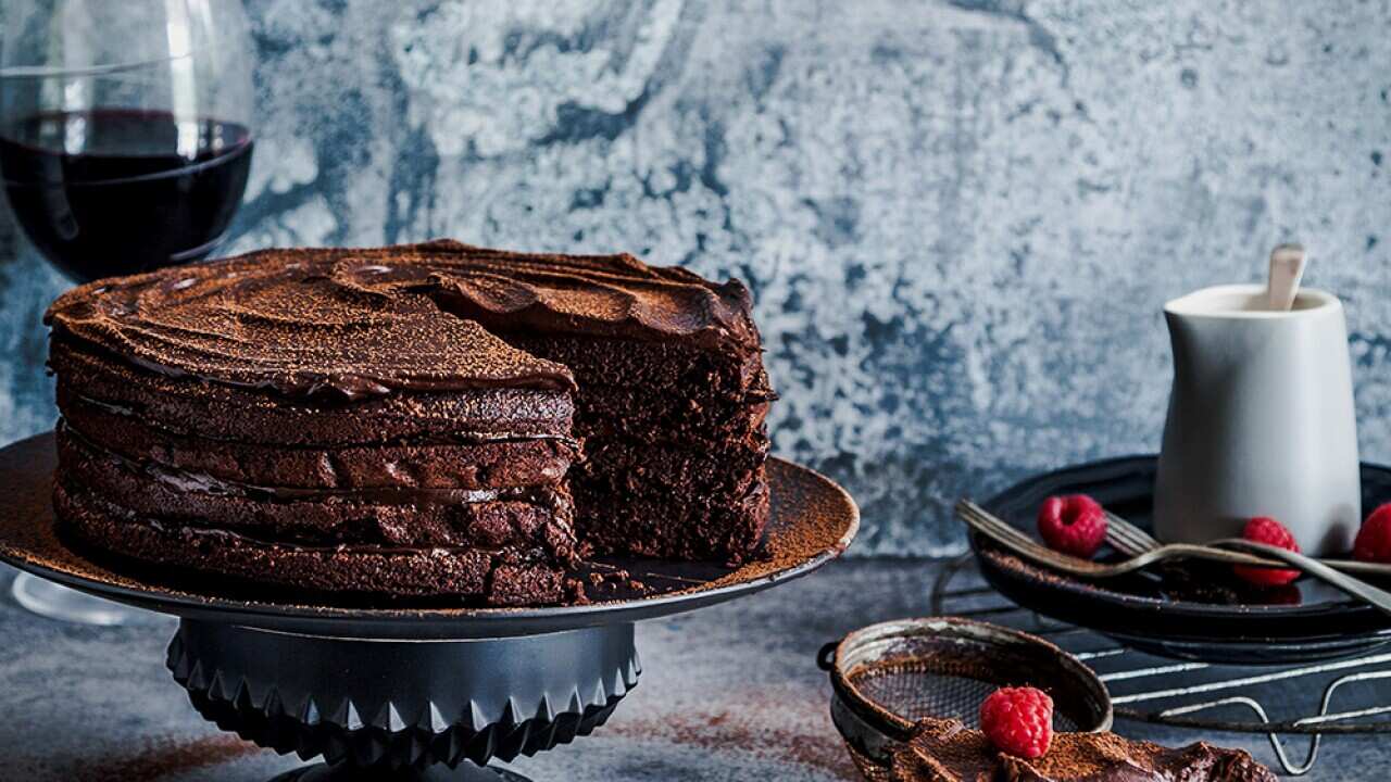 Dark Chocolate Espresso Mud Cake