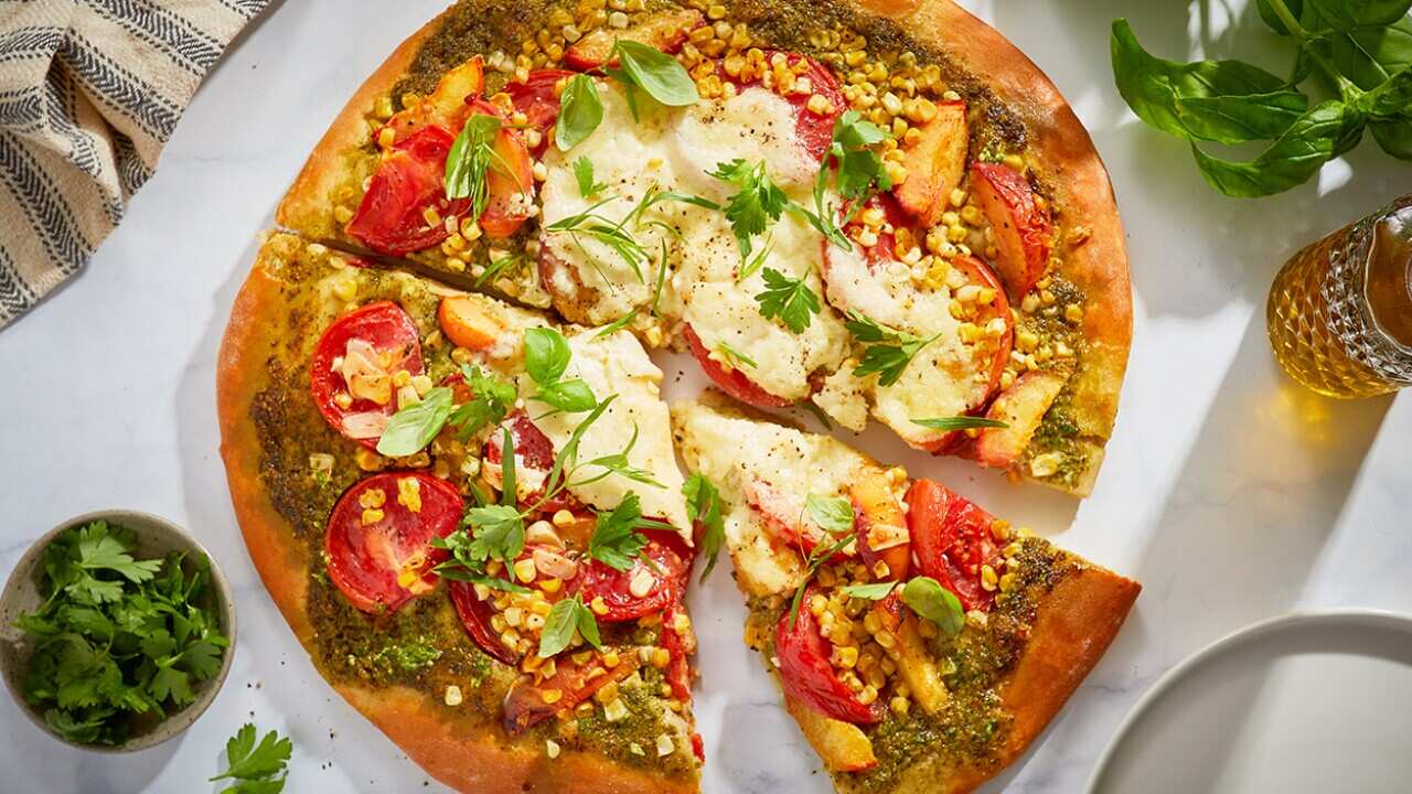 ‘Any herb pesto’ pizza