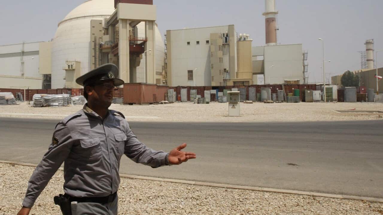 The Bushehr nuclear power plant in Iran.