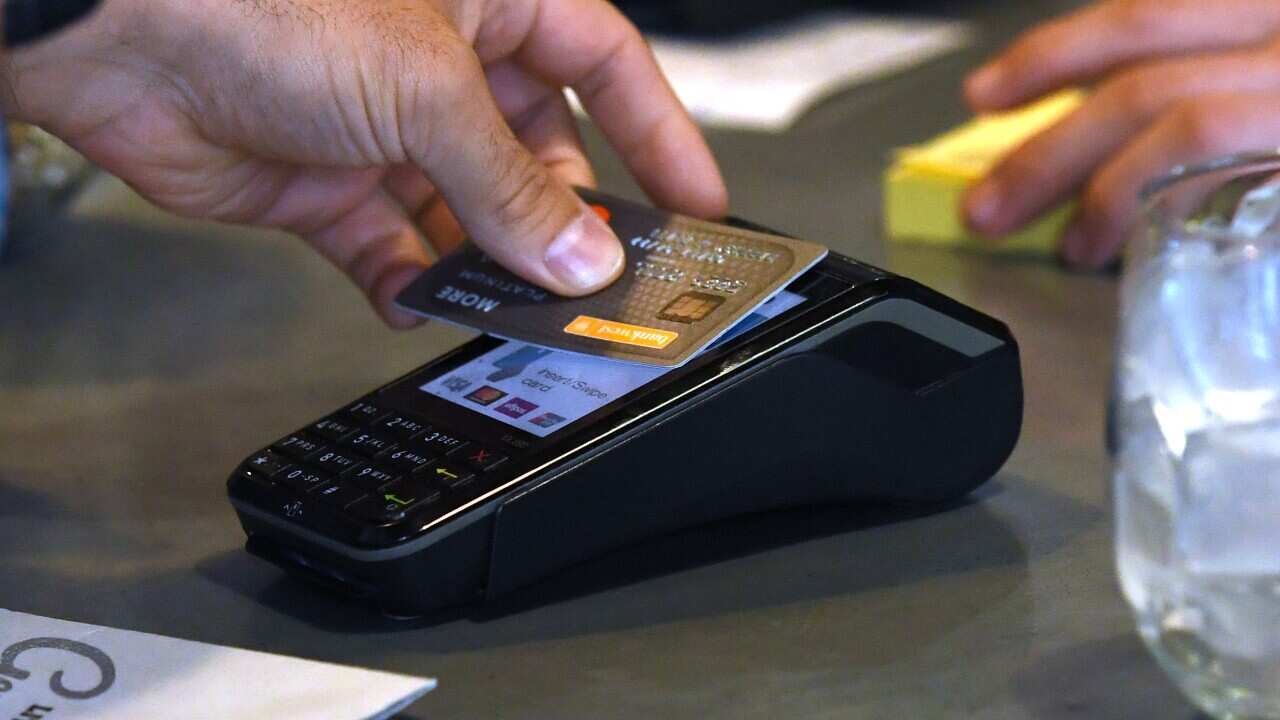 A stock image showing credit card payment.