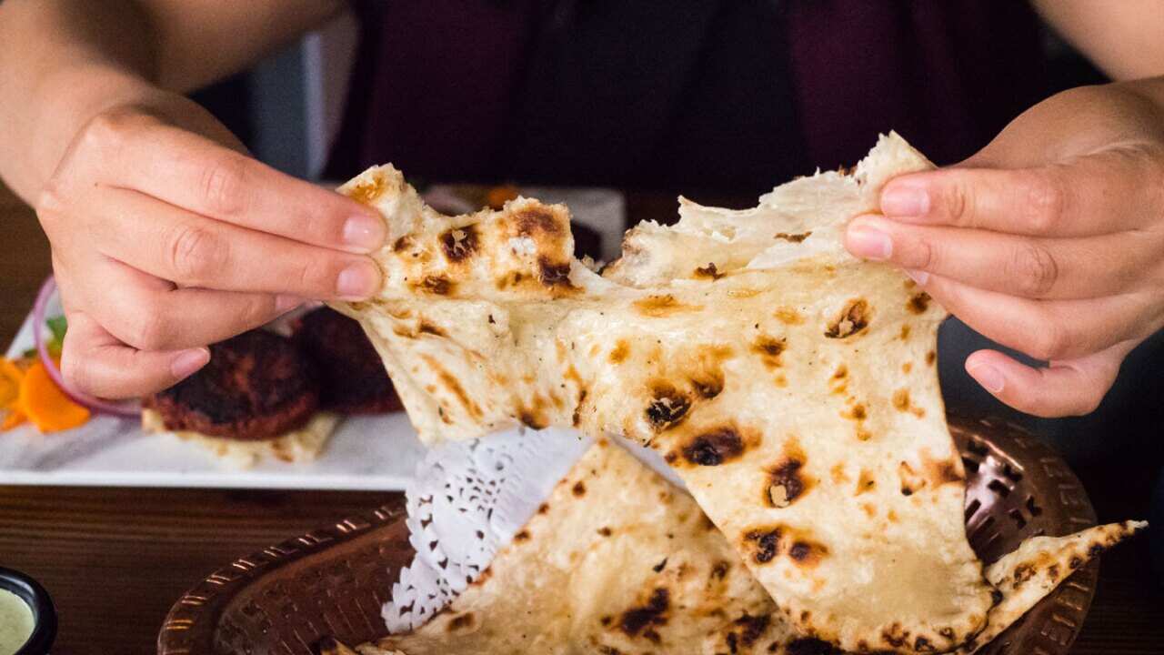 Naan bread at Punjabi Fusion.