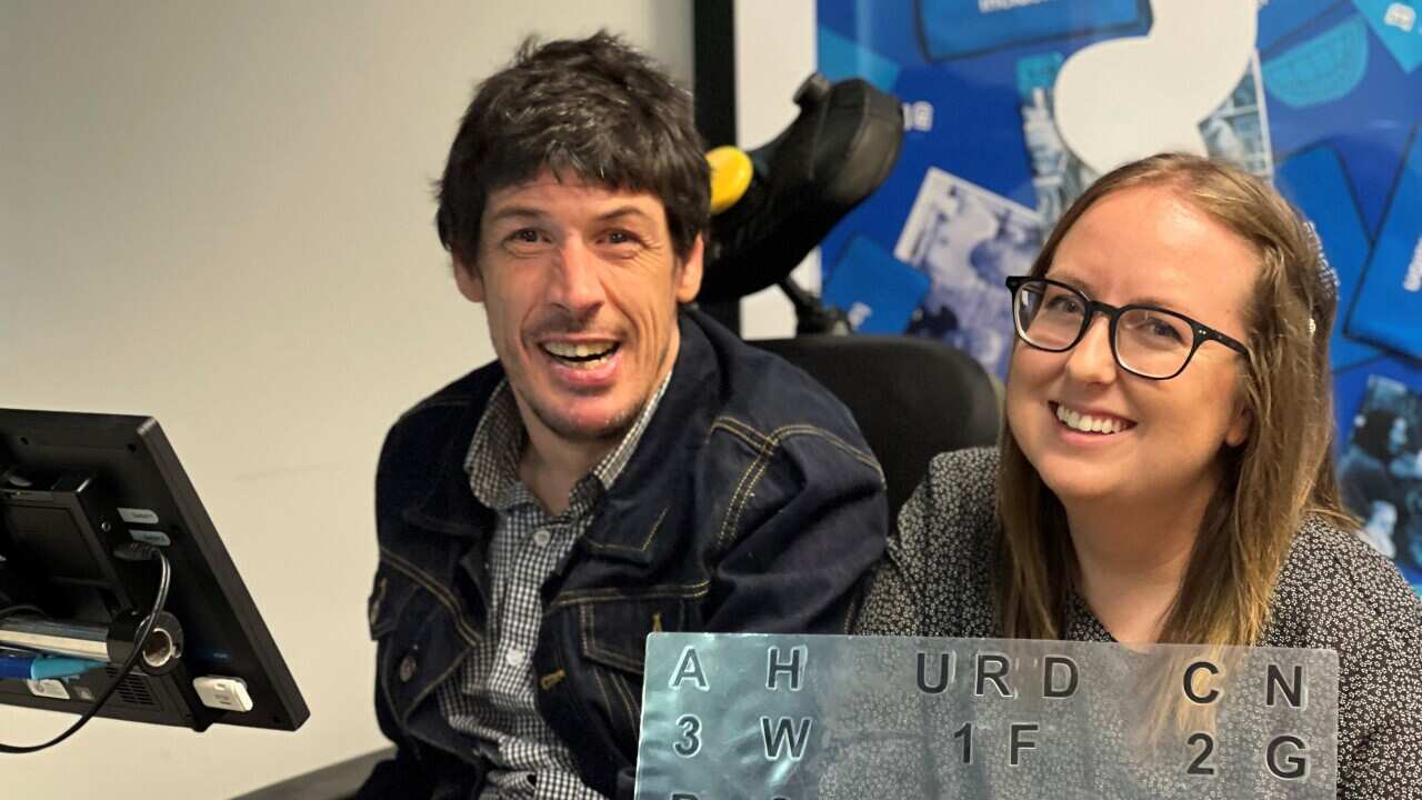 Brandon Tomlin and Georgia Burn are researching what workplaces can do to make environments accessible for people with a communication disability.