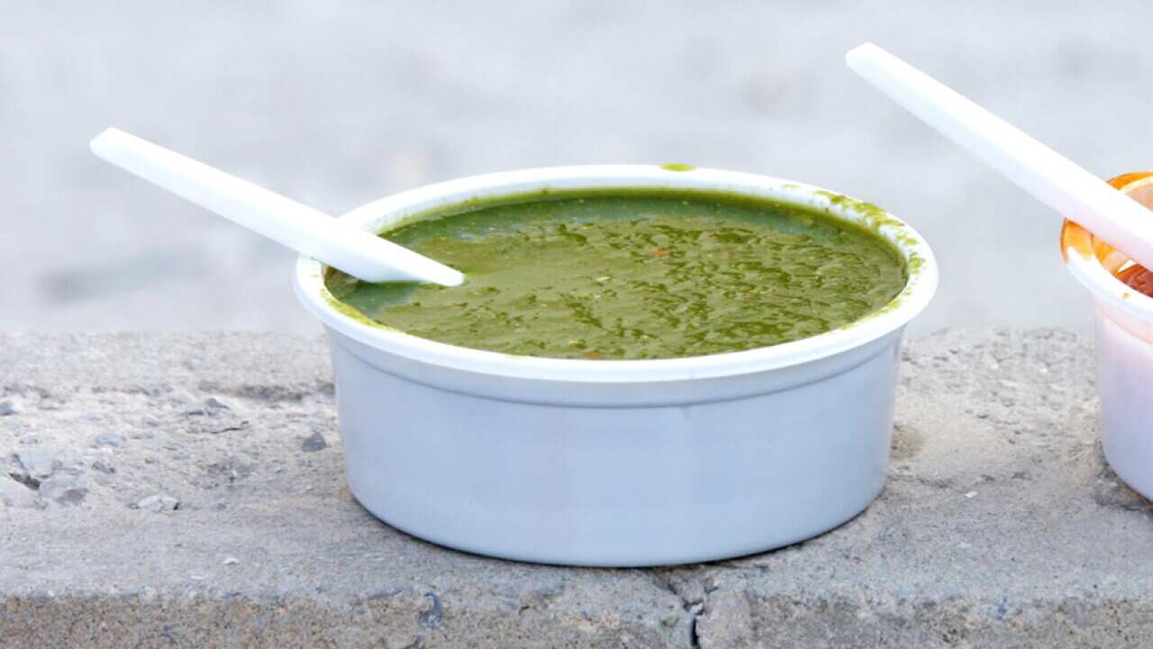 Coriander and mint chutney