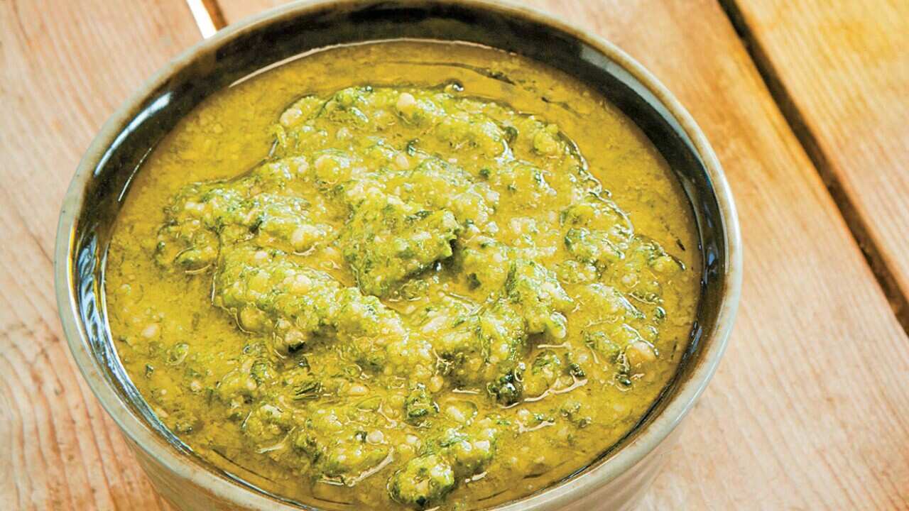 Pesto from The No-Waste vegetable Cookbook