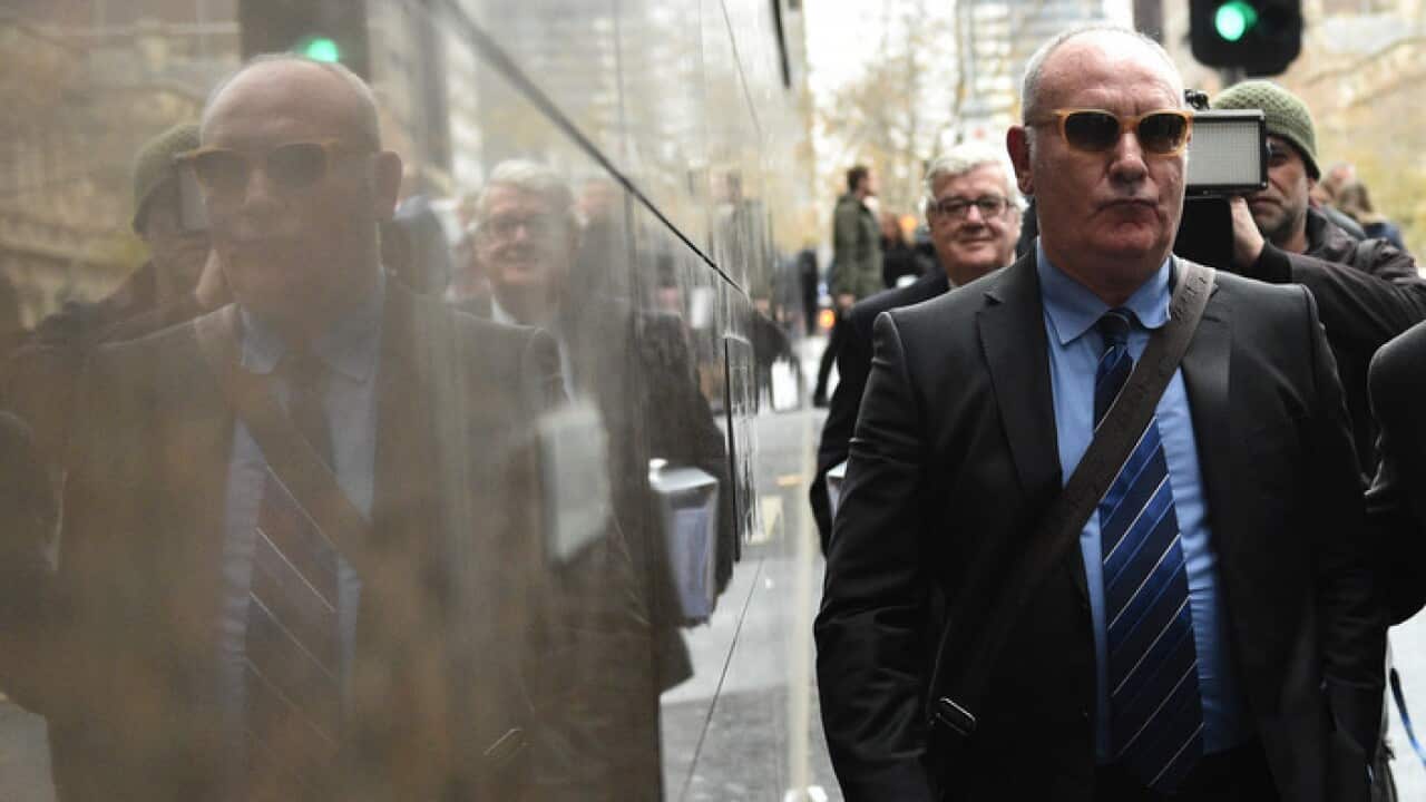 Raffaele di Paolo leaves the Melbourne Magistrates Court in Melbourne, Monday, June 27, 2016. Raffaele di Paolo allegedly provided IVF treatment to women for a decade without qualification. (AAP Image/Julian Smith) NO ARCHIVING
