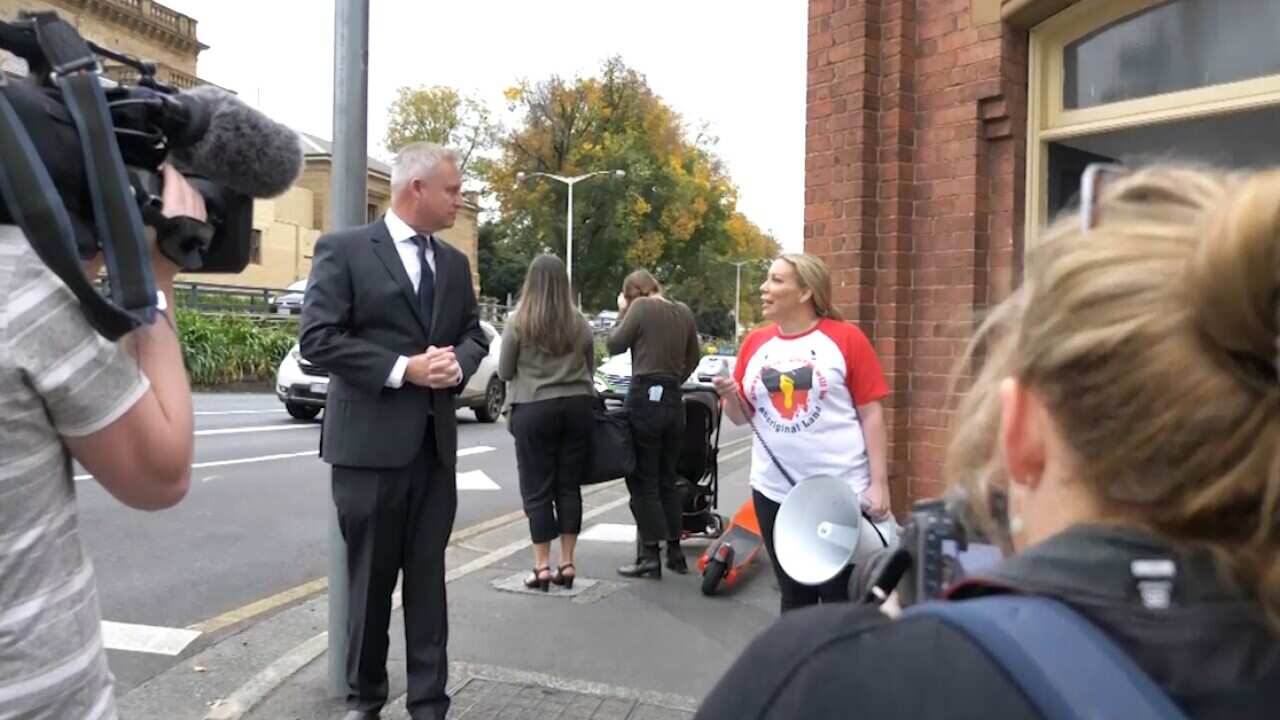 Protestors tasmania. 