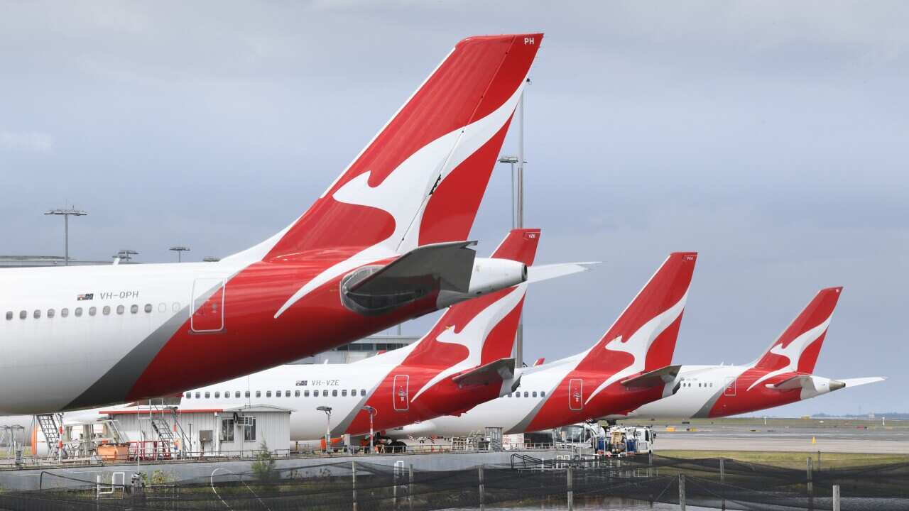 Planes at an airport.