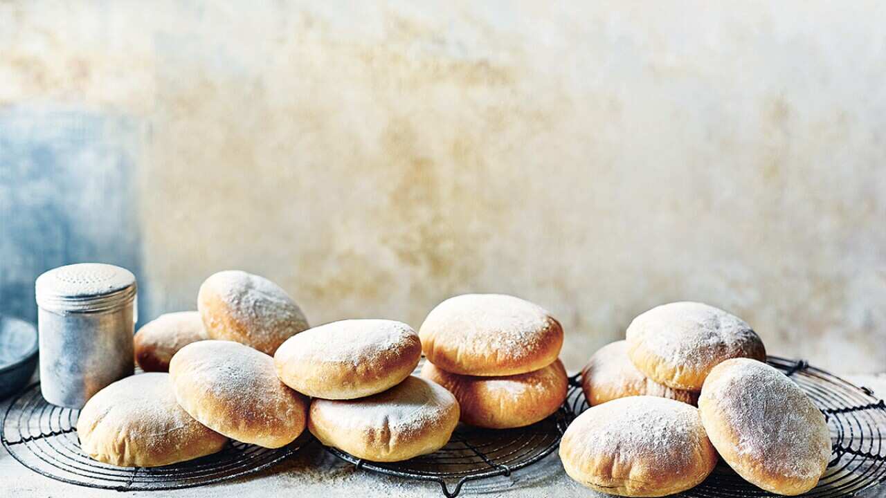 Floury baps from A Baker's Life by Paul Hollywood