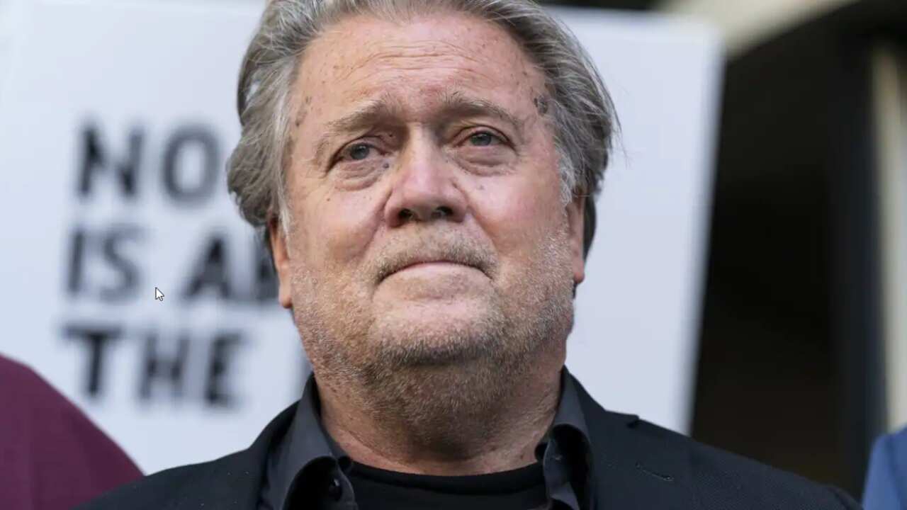 Former White House strategist Steve Bannon. 