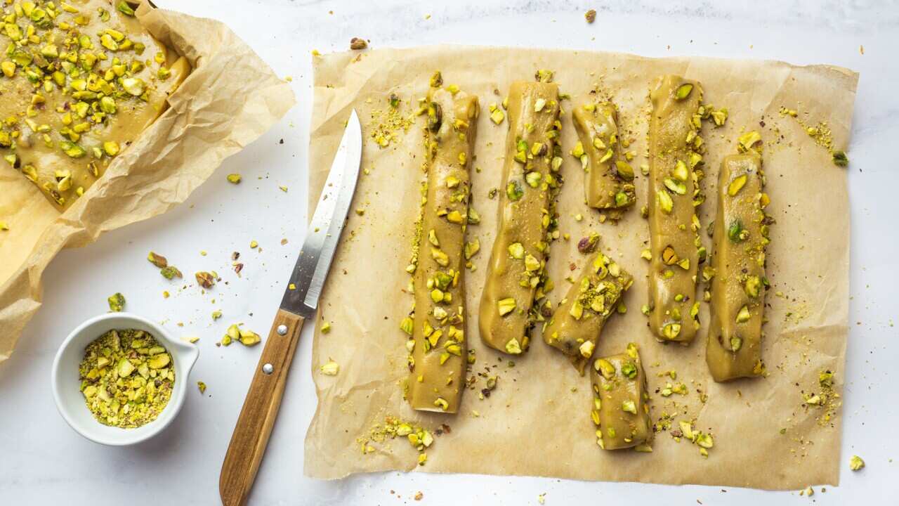 Tahini and nut halva