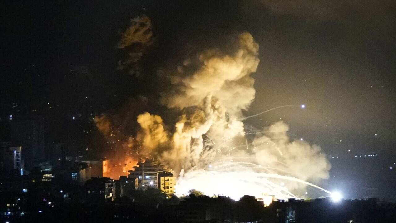 thumbnail_Smoke rises from Israeli airstrikes in Beirut's southern suburbs which reportedly targetted Hezbollah's leader (AAP).jpg