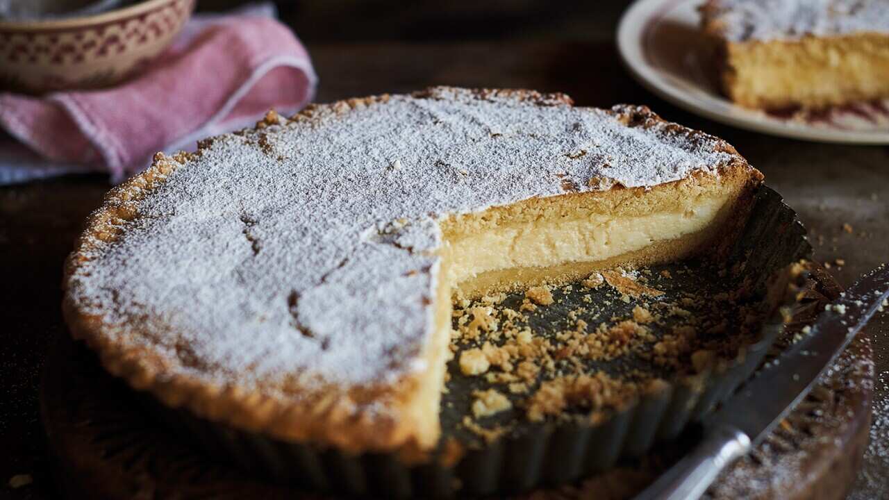 Baked ricotta cake