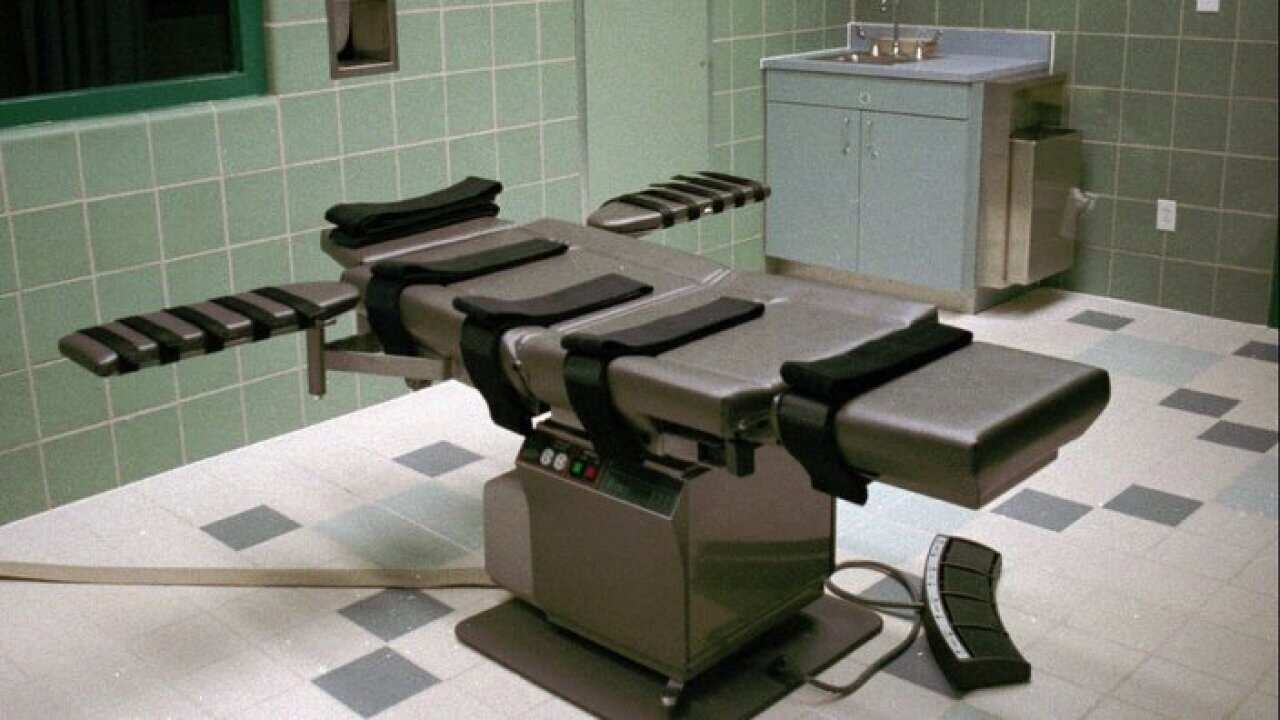 interior of the execution chamber in the U.S. Penitentiary in Terre Haute