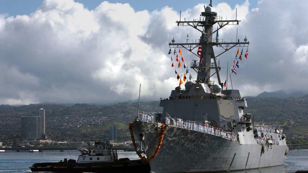 The Arleigh Burke-class guided-missile destroyer Chung-Hoon 