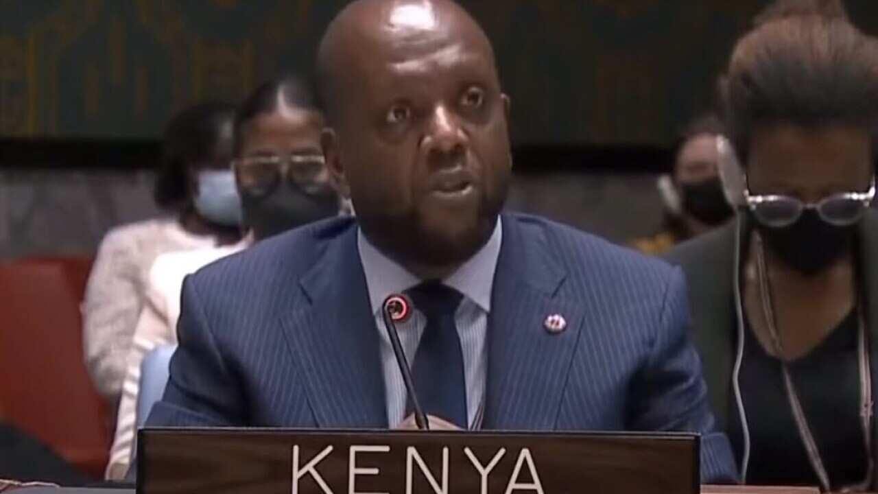 Kenya's Ambassador to the United Nation's Security Council, Martin Kimani.