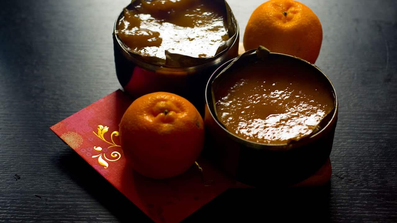 New year sticky cake or nian gao