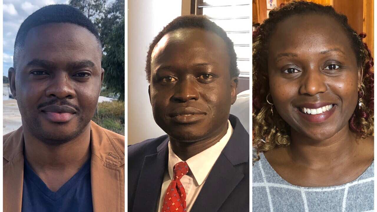 From left to right, Eli Muse, Ring Mayar, Susan Yengi. Three candidates standing for council elections in Victoria.