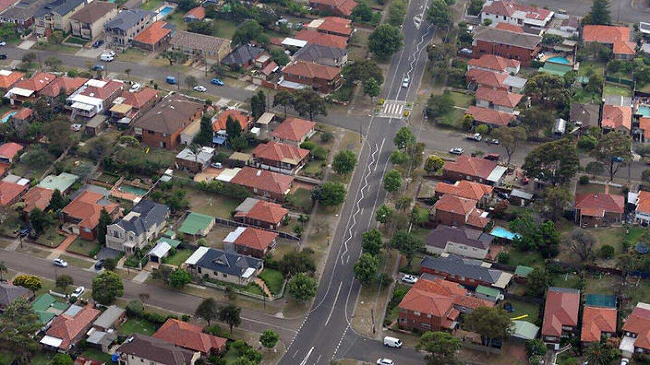 Stock image from an aerial view of housing in the suburb of Maroubra, Sydney, Sunday, Nov. 15, 2009. (AAP Image/Dean Lewins)