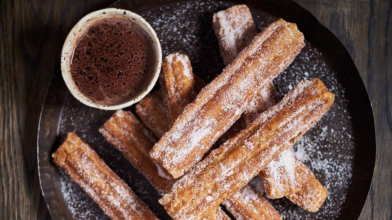 Hot chocolate with churros