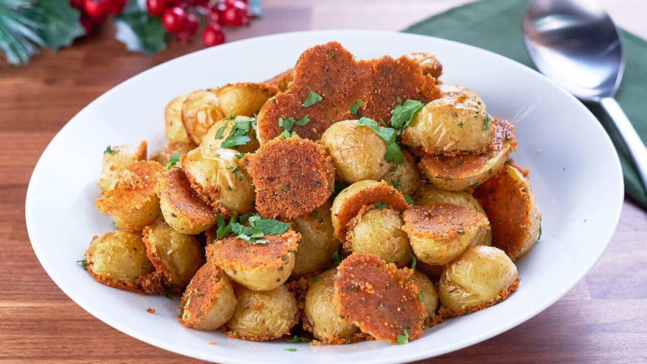 Crispy parmesan potatoes