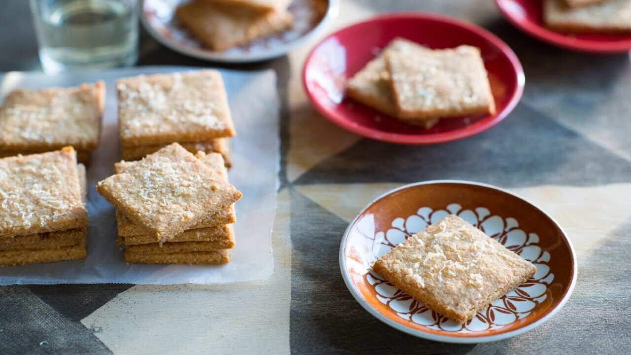 Parmesan crackers