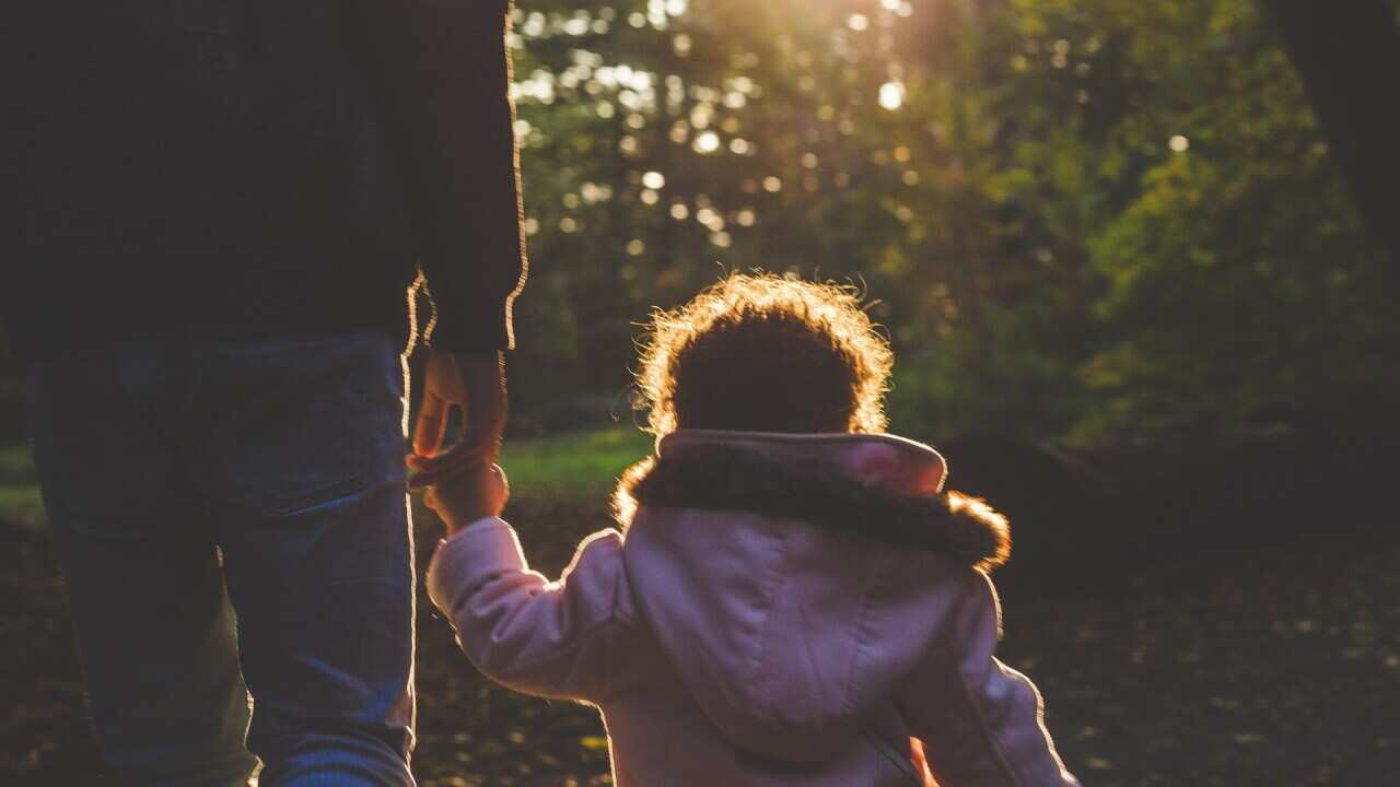Hand holding people