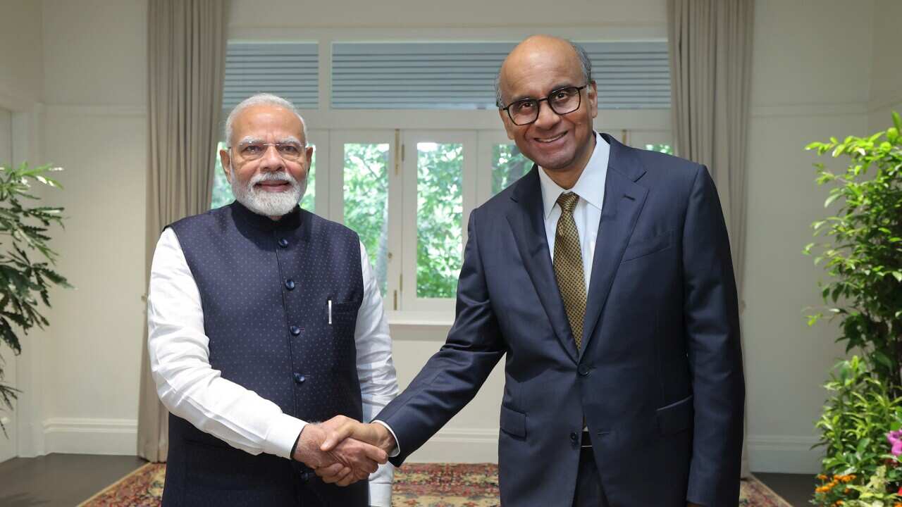Indian Prime Minister Narendra Modi visits Singapore